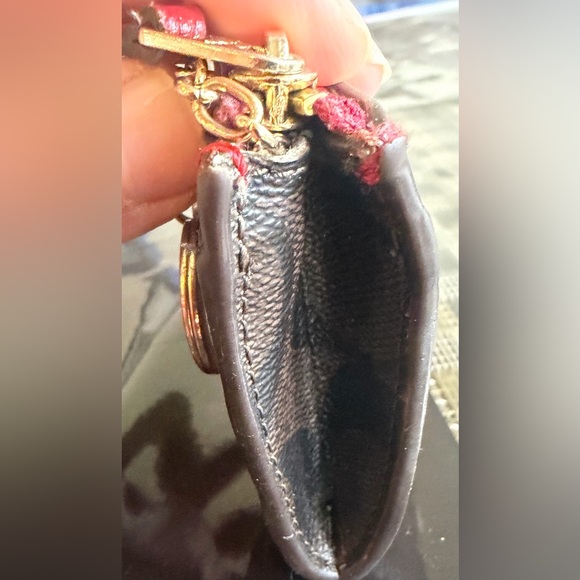 Coach Mini Skinny Id Case In Signature Canvas - Picture 7 of 7